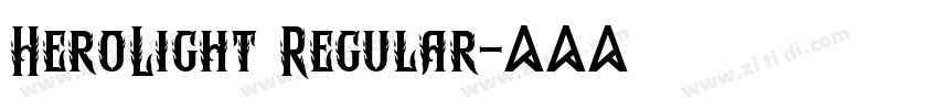 HeroLight Regular字体转换